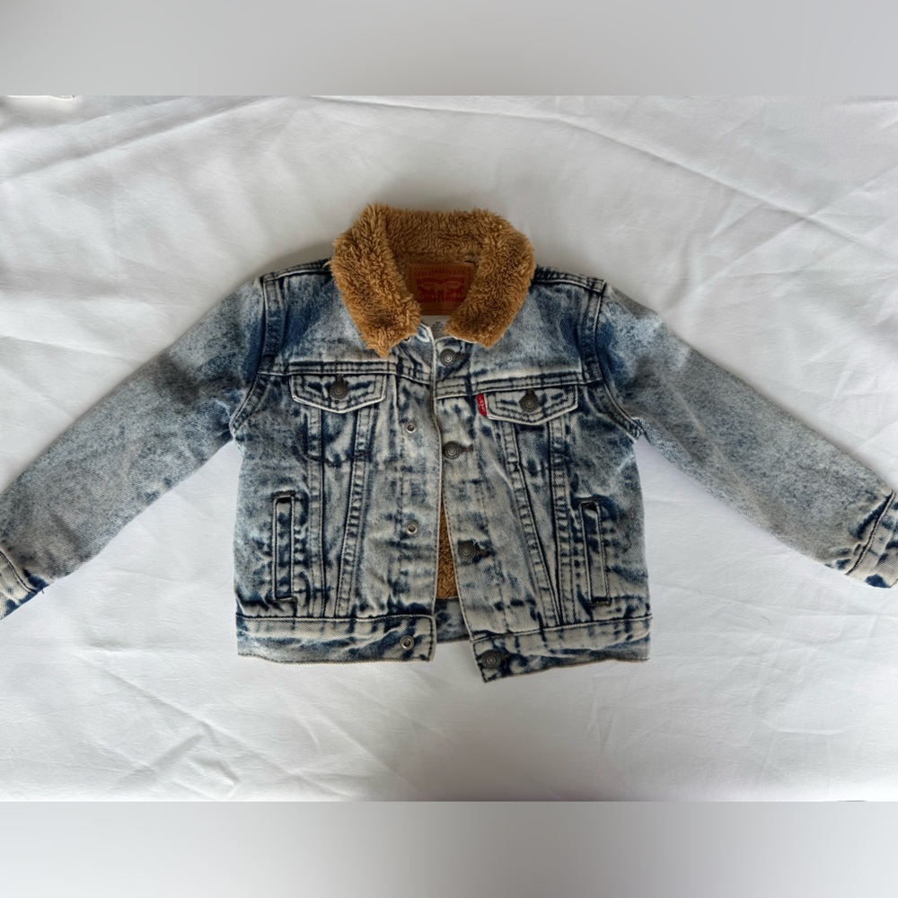 Baby Boys Sherpa Trucker Long Sleeve Jacket